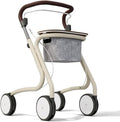 byACRE Scandinavian Butler - Indoor Rollator Walker/Tray and Basket Included/Maximum Stability and Narrow Width/Stylish Design
