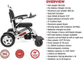 Porto Mobility Ranger Quattro XL 600W Motor Heavy Duty Ultra Exclusive Lightweight Foldable Electric Wheelchair, Weatherproof, Stronger, Longer Range Super Horse Power Dual Motorized All Terrain