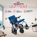 Rubicon DX04 World's Lightest (only 30lbs) Foldable Electric Wheelchair - Travel Size - Airline Approved - User Friendly - 10 mi Cruise Range - Ships from USA - Serviced in USA (Model3)