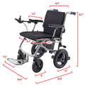 Rubicon DX04 World's Lightest (only 30lbs) Foldable Electric Wheelchair - Travel Size - Airline Approved - User Friendly - 10 mi Cruise Range - Ships from USA - Serviced in USA (Model3)