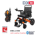 DX08 Rubicon - Puncture-Free Wheels Electric Wheelchair with Long Range Batteries, Powerful 500W Motors, All Terrain (Longest Range)
