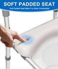 Raised Toilet Seat with Handles, Toilet Seat Riser for Seniors with Adjustable Height & Width, 400lb Handicap Elevated Toilet Seat for Elderly, Pregnant, Fit Any Toilet