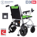 Rubicon DX04 World's Lightest (only 30lbs) Foldable Electric Wheelchair - Travel Size - Airline Approved - User Friendly - 10 mi Cruise Range - Ships from USA - Serviced in USA (Model3)