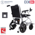 Rubicon DX04 World's Lightest (only 30lbs) Foldable Electric Wheelchair - Travel Size - Airline Approved - User Friendly - 10 mi Cruise Range - Ships from USA - Serviced in USA (Model3)