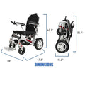Ranger Magnum Ultra Heavy Duty Folding Electric Wheelchair - All-Terrain, Weatherproof, Dual 350W Motors, Remote Control, 660 lb Capacity, Dual Side Batteries (Silver, XL (24" Seat))
