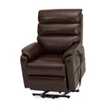 DYNOX Big Tall Man Large-Wide Power Dual Motor Lift Recliners Chairs for Elderly Lay Flat Lift Chair with Infinite Positions, Heat & Massage, Supports 400 LBS(9298L,Faux Leather,Brown)