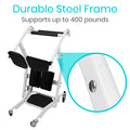 Vive Mobility Sit to Stand Patient Lift for Handicapped - Stand Assist Lift Aid for Home Care Use - Elderly Lift Assist Transfer Device - Transport Chair Stand Assist for Seniors, Adults & Disabled