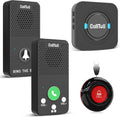 CallToU Caregiver Pager Wireless Call Bell Alert Button for Seniors/Elderly/Patients 1 Plugin Receiver 1 Waterproof Transmitter