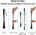 TriPro Shoe Horn Long Handle -15"-37" Telescopic Metal Shoe Horn Adjustable Length, Aluminum Alloy, Portable Long Handled Shoe Horn, Shoe Horn Long Handle For Seniors Men Women Kids