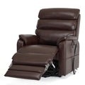 DYNOX Big Tall Man Large-Wide Power Dual Motor Lift Recliners Chairs for Elderly Lay Flat Lift Chair with Infinite Positions, Heat & Massage, Supports 400 LBS(9298L,Faux Leather,Brown)