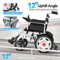 Electric Wheelchairs for Adults, 25+ Miles Long Travel Range, Foldable Motorized Wheelchair, Portable All-TerrainMotorized Wheelchair for The Elderly