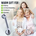 TAILI Grab Bars for Bathtubs and Showers 2 Pack Suction Grab Bar, Heavy Duty Shower Handle Removable Bath Handrails for Seniors and Elderly, Bathroom Safety Grip No Drilling Waterproof,Grey