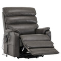 DYNOX Big Tall Man Large-Wide Power Dual Motor Lift Recliners Chairs for Elderly Lay Flat Lift Chair with Infinite Positions, Heat & Massage, Supports 400 LBS(9298L,Faux Leather,Brown)