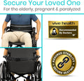 Vive Wheelchair Seatbelt - Safety Belt For The Elderly - Harness For Adults - Adjustable Straps For Chair/Bed Restraint - Patients Care - Falling out Prevention - For The Elderly, Pregnant & Paralyzed