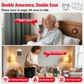CallToU Caregiver Pager Wireless Call Bell Alert Button for Seniors/Elderly/Patients 1 Plugin Receiver 1 Waterproof Transmitter