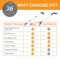 EZPIK Pro 36" Flexible Folding Grabber Tool for Elderly + Magnets, Reacher for Disabled & Seniors Heavy Duty Rotating Grippers for Reaching Underneath, Trash Grabbers & Pickers for Mobility