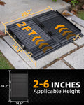 VNN Portable Wheelchair Ramp 4FT, Non-Slip Aluminum Folding Handicap Ramps, Door Threshold Wheelchair Ramps for Home, Threshold Ramp for Home Steps, Scooter Ramp, Doorways