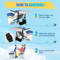 Airplane Foot Hammock, No Collapse Foot Rest for Plane Travel with Extended Adjustment Strap, Portable Desk Foot Hammock with Thickened Foam, Foot Sling Travel Essentials to Relax Your Feet