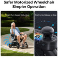 Paiseec 3-in-1 Electric Wheelchair with Push-Assist, Power Wheelchair for Adults and Seniors, Easy Operation and Folding, Airlines Approved, Foldable Wheel Chair for Travel, Indoor & Outdoor Use