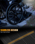 VNN Portable Wheelchair Ramp 4FT, Non-Slip Aluminum Folding Handicap Ramps, Door Threshold Wheelchair Ramps for Home, Threshold Ramp for Home Steps, Scooter Ramp, Doorways