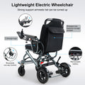 33 Lbs Lightweight Electric Wheelchair, Electric Wheelchairs for Adults Foldable, 15 Miles Range Motorized Wheelchair for Seniors, All Terrain Compact Portable Power Wheelchair, 330 Lbs Capacity