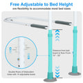Bed Rails for Elderly Adults Safety - Elderly Assistance Products, Bedrails for Rlderly Adults Grab Bar Bed Handrails, Bed Rail with Pocket, Motion Sensor Light Fits King, Queen, Full, Twin (Black)
