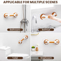 TAILI Grab Bars for Bathtubs and Showers 2 Pack Suction Grab Bar, Heavy Duty Shower Handle Removable Bath Handrails for Seniors and Elderly, Bathroom Safety Grip No Drilling Waterproof,Grey