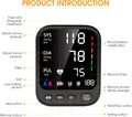 Blood Pressure Machine, Automatic Upper Arm Blood Pressure Monitor with 2x199 readout, 4.5 inch Backlit Large Screen Adjustable Large Cuff 9 to 17 inches - arrhythmia and Home Hypertension Detector
