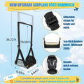 Airplane Foot Hammock, No Collapse Foot Rest for Plane Travel with Extended Adjustment Strap, Portable Desk Foot Hammock with Thickened Foam, Foot Sling Travel Essentials to Relax Your Feet