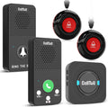 CallToU Caregiver Pager Wireless Call Bell Alert Button for Seniors/Elderly/Patients 1 Plugin Receiver 1 Waterproof Transmitter