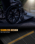 VNN Portable Wheelchair Ramp 4FT, Non-Slip Aluminum Folding Handicap Ramps, Door Threshold Wheelchair Ramps for Home, Threshold Ramp for Home Steps, Scooter Ramp, Doorways