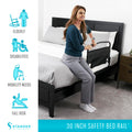 Stander 30inch Safety Bed Rail with Padded Pouch, Folding Guardrail for Adults, Seniors, and Elderly, Bedside Stand Assist Bar, Fits King, Queen, Full, and Twin Beds, ASTM Safety Approved Bedrail