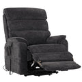 DYNOX Big Tall Man Large-Wide Power Dual Motor Lift Recliners Chairs for Elderly Lay Flat Lift Chair with Infinite Positions, Heat & Massage, Supports 400 LBS(9298L,Faux Leather,Brown)