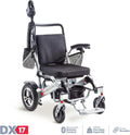 Rubicon DX17 Automatic Foldable Electric Wheelchairs for Adults - Deluxe One Click Fold and Unfold - Super Horse Power (600W Motor Power) - Longest Range (up to 25miles with 2x12AH Dual Battery)
