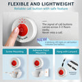 Caregiver Pager Wireless Call Buttons for Elderly Monitoring SOS Alert System Portable Alarm for Nurse Call Seniors Patients Emergency Home