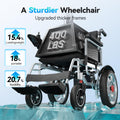 Electric Wheelchairs for Adults, 25+ Miles Long Travel Range, Foldable Motorized Wheelchair, Portable All-TerrainMotorized Wheelchair for The Elderly