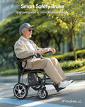 25.8lb Lightweight Carbon Fiber Electric Wheelchairs for Adults, Long Range All Terrain Portable Airline Approved