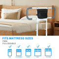 Bed Rails for Elderly Adults Safety - Elderly Assistance Products, Bedrails for Rlderly Adults Grab Bar Bed Handrails, Bed Rail with Pocket, Motion Sensor Light Fits King, Queen, Full, Twin (Black)