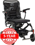 Pride Mobility Jazzy Carbon Power Chair - Electric Wheelchair for Adults, 300 Lbs Weight Capacity, 12 Ah Battery, Black, 17"x17" Black Foam Seat