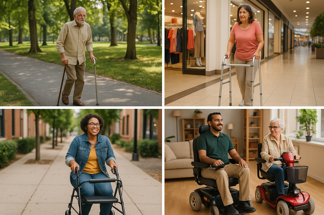 Cane vs. Walker vs. Rollator vs. Power Wheelchair vs. Mobility Scooter: How to Choose the Right Mobility Aid