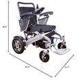 Culver Mobility Wolf Electric Wheelchair for Adults – Lightweight, Foldable, All-Terrain Power Wheelchair XL with Remote Control. Gift: Travel Bag, Cup Holder & Phone Holder (Black).