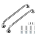 Grab Bars for Shower, 2 Pack 16-Inch Anti Slip Shower Handles for Elderly, Safety Shower Grab Bar, Stainless Steel Handicap Grab Bars for Bathroom (Polished Nickel 1" Diameter)