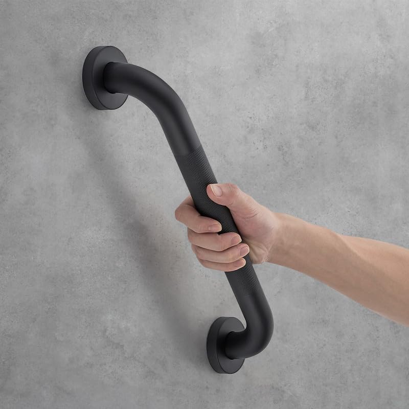 Grab Bars for Shower, 2 Pack 16-Inch Anti Slip Shower Handles for Elderly, Safety Shower Grab Bar, Stainless Steel Handicap Grab Bars for Bathroom (Polished Nickel 1" Diameter)