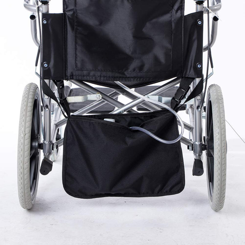 Catheter Bag Covers for Wheelchairs, Wheelchair Under Basket for Infusion Bag, Urine Urainage Bag Holder, A Dignified of Wheelchair Storage Bag, Wheelchair Urine Bag Holder (Black)