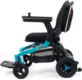 Golden Technologies Golden Ally Manual Folding Power Wheelchair - Memory Foam Seat - USB Port - Removable Lithium Battery - Smart Control Mobile App - Airline Approved - 56 lbs. Total (Teal)