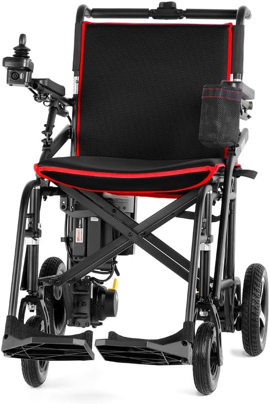 Porto Mobility 2025 Ranger Skylight 30lbs Super Lightweight Weatherproof Foldable Sturdy Dual Motorized Powerful Magnesium Electric Wheelchair(Airplane Ready)