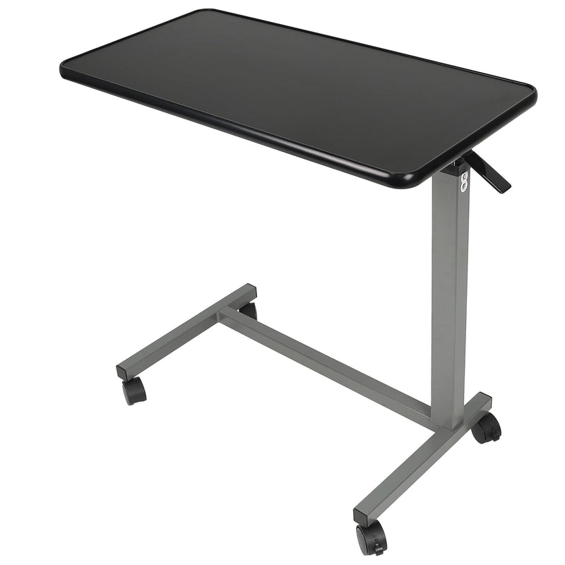 Vaunn Medical Adjustable Overbed Bedside Table With Wheels (Hospital and Home Use)