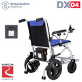Rubicon DX04 World's Lightest (only 30lbs) Foldable Electric Wheelchair - Travel Size - Airline Approved - User Friendly - 10 mi Cruise Range - Ships from USA - Serviced in USA (Model3)