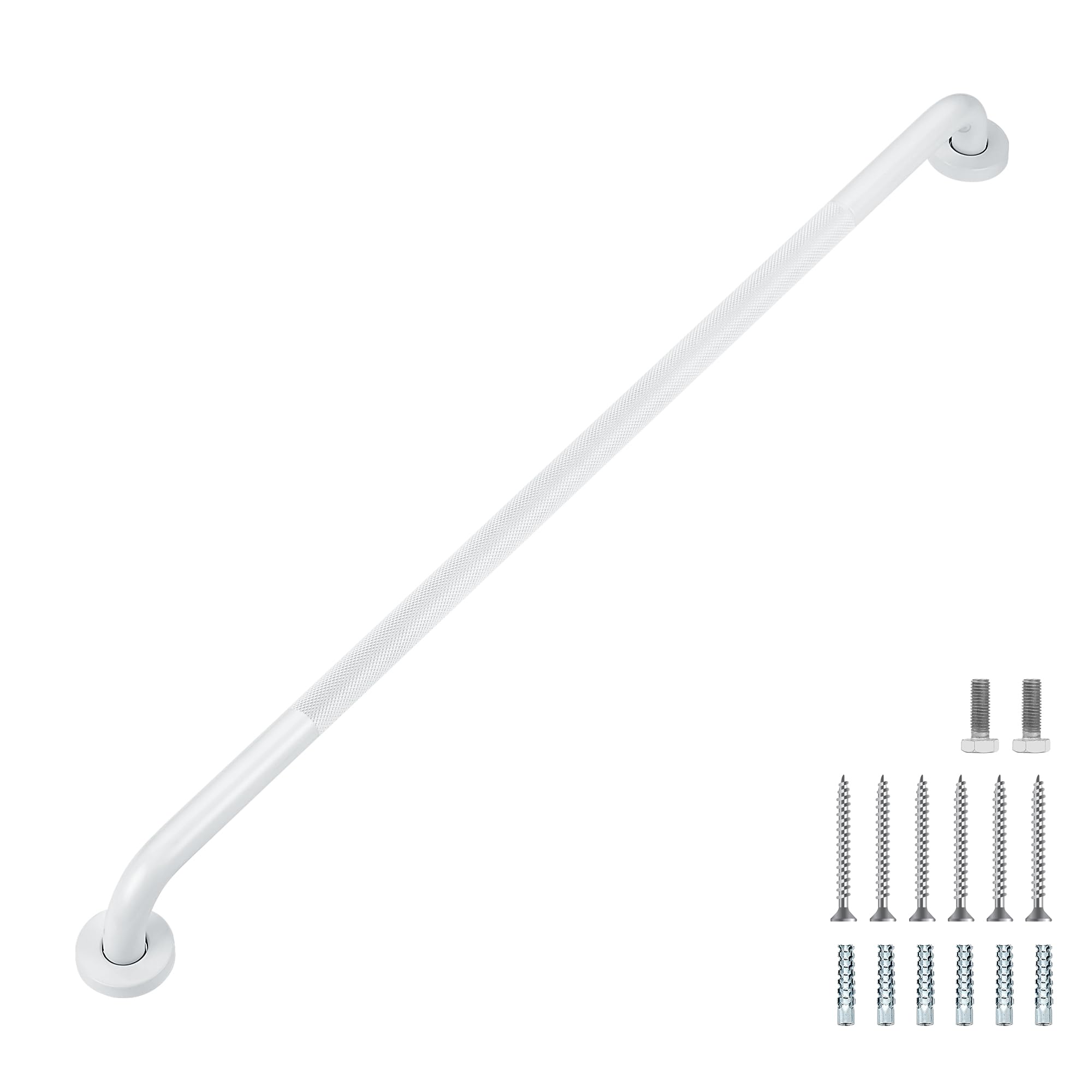 Grab Bars for Shower, 2 Pack 16-Inch Anti Slip Shower Handles for Elderly, Safety Shower Grab Bar, Stainless Steel Handicap Grab Bars for Bathroom (Polished Nickel 1" Diameter)