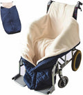 Lightweight Wheelchair Blanket with Zipper, Lambswool Wheelchair Warm Covers Leg/Lap,Knee and Lower Body Universal fit Blankets for wheelchairs